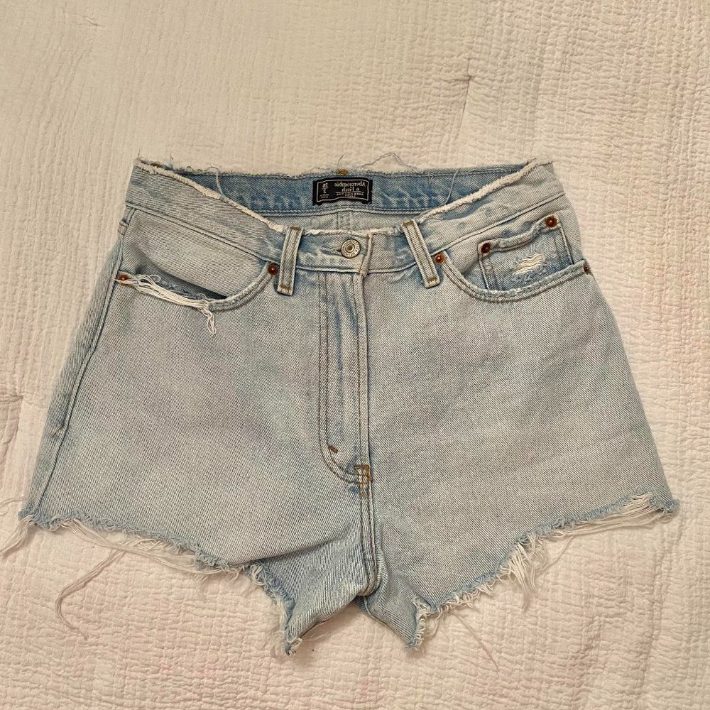 Abercrombie & Fitch Light Washed Jean Shorts